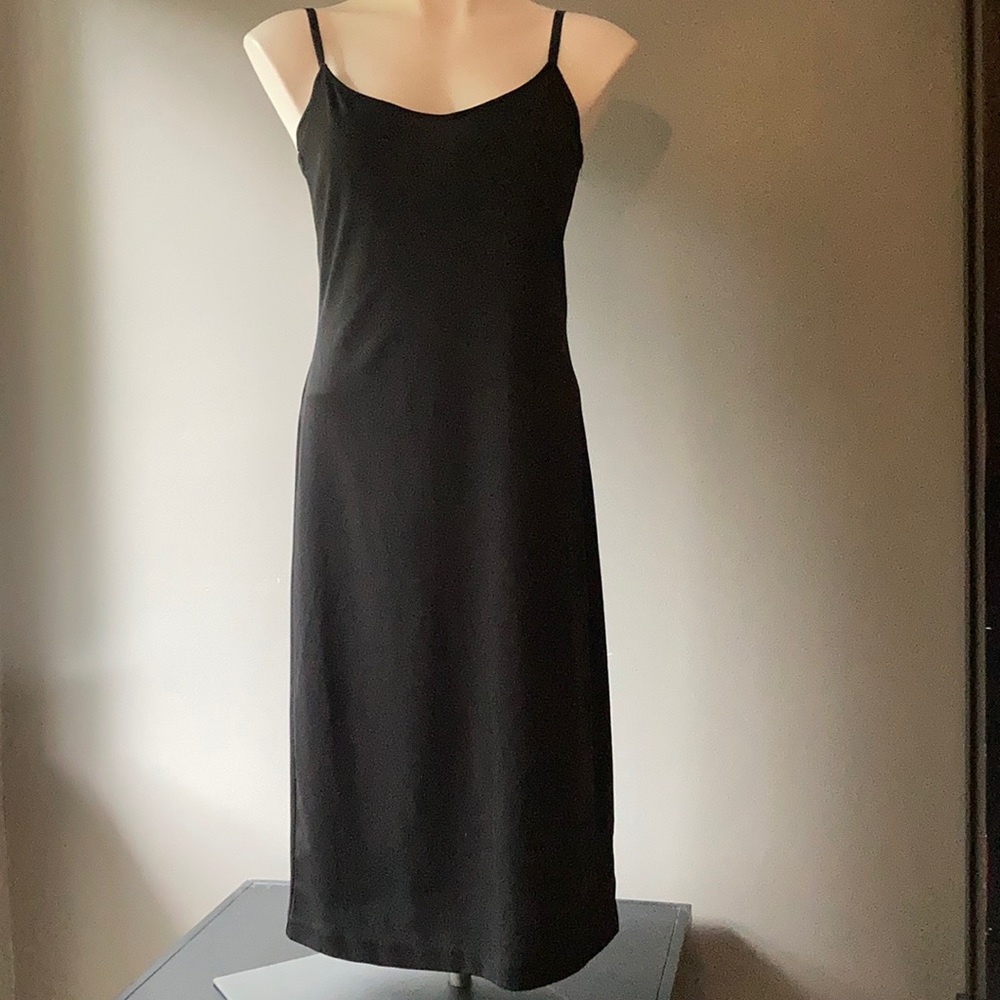 Vivienne Tam Black Slip Dress with Adjustable Straps - Picture 2 of 4